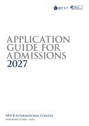 Application Guide for Admissions