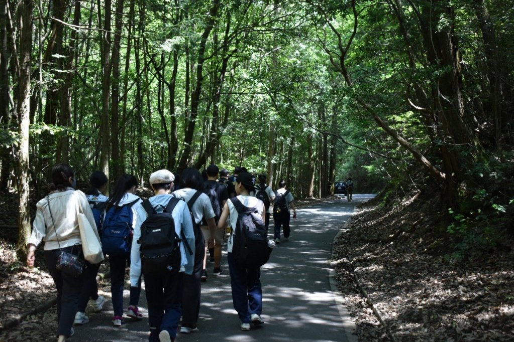 On the way up the mountain